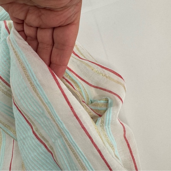 NWT My Beachy Side Uzasel Striped Sleeveless Dress Size 3 Tie Shoulders Pockets - Picture 8 of 13